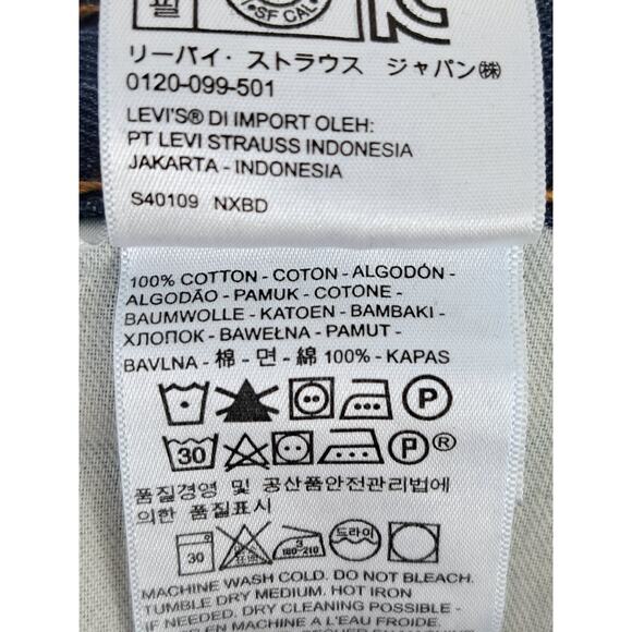 Levi's 550 Men's Red Tab Dark Wash Straight Leg Jeans Size 40x30 - Picture 5 of 5